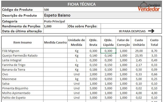 Aprenda Como Fazer Uma Ficha Técnica Para Restaurante